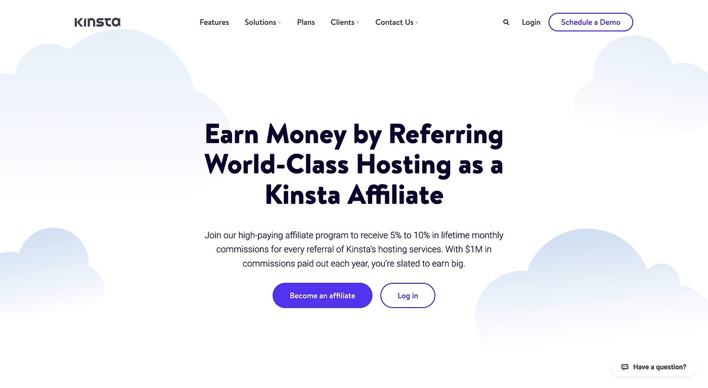 High Ticket Affiliate Marketing: Kinsta